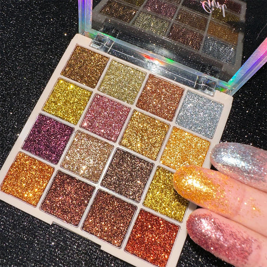 Paleta de Sombras Shimmer — 16 Cores