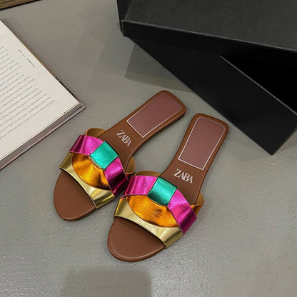 Sandália Feminina Flat T-Shape