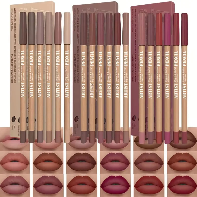 Kit Lápis Labial Veludo Matte 6 Cores