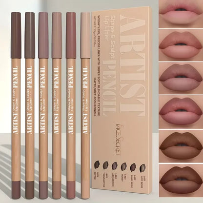 Kit Lápis Labial Veludo Matte 6 Cores