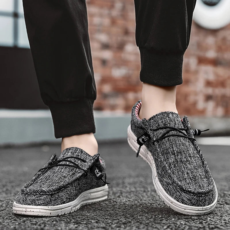 Tênis Loafer Masculino Denim Canvas