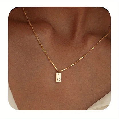 Colar Pingente Letra Inicial Banhado a Ouro