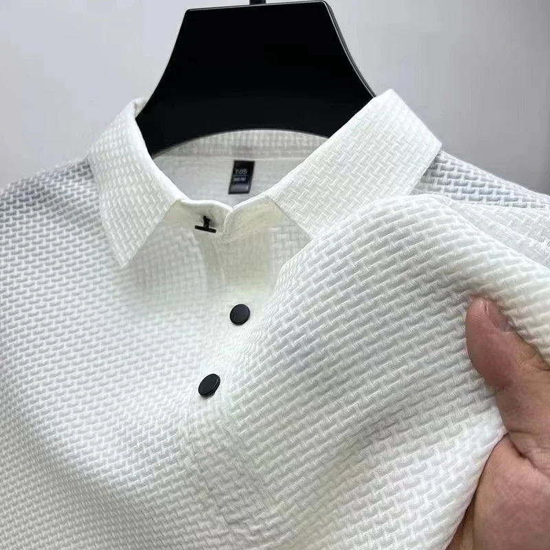Camisa Polo Masculina Floral Manga Curta