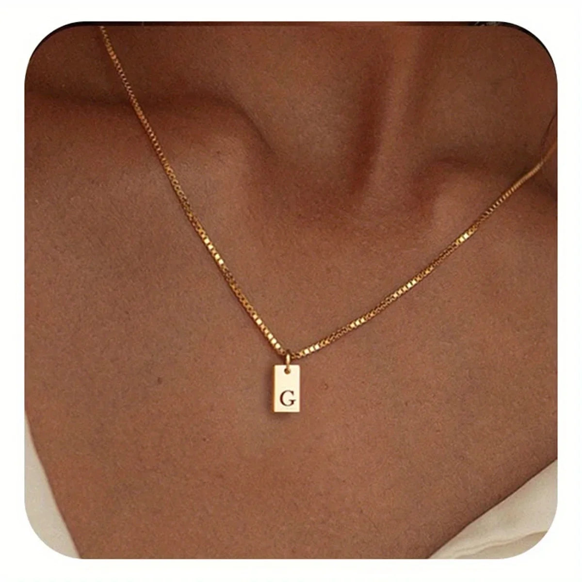 Colar Pingente Letra Inicial Banhado a Ouro