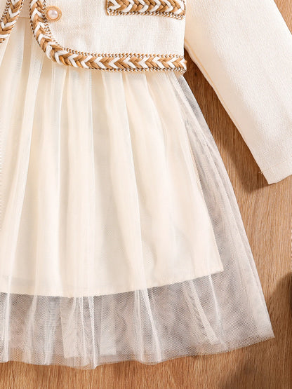 Vestido Infantil Princesa Fluffy Branco