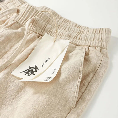 Calça Masculina Linho Casual Reta