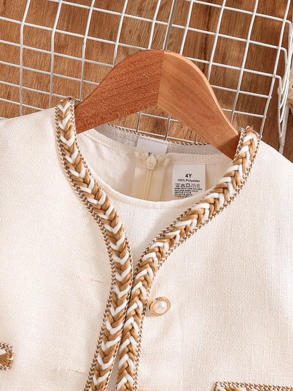 Vestido Infantil Princesa Fluffy Branco