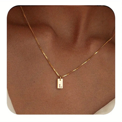 Colar Pingente Letra Inicial Banhado a Ouro