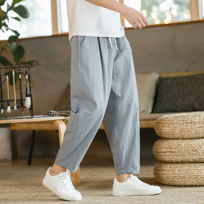 Calça Masculina Linho Shorts Streetwear