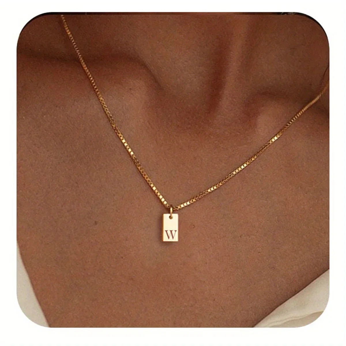 Colar Pingente Letra Inicial Banhado a Ouro