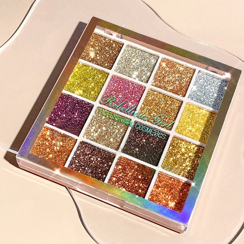 Paleta de Sombras Shimmer — 16 Cores