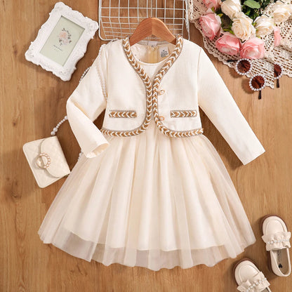 Vestido Infantil Princesa Fluffy Branco