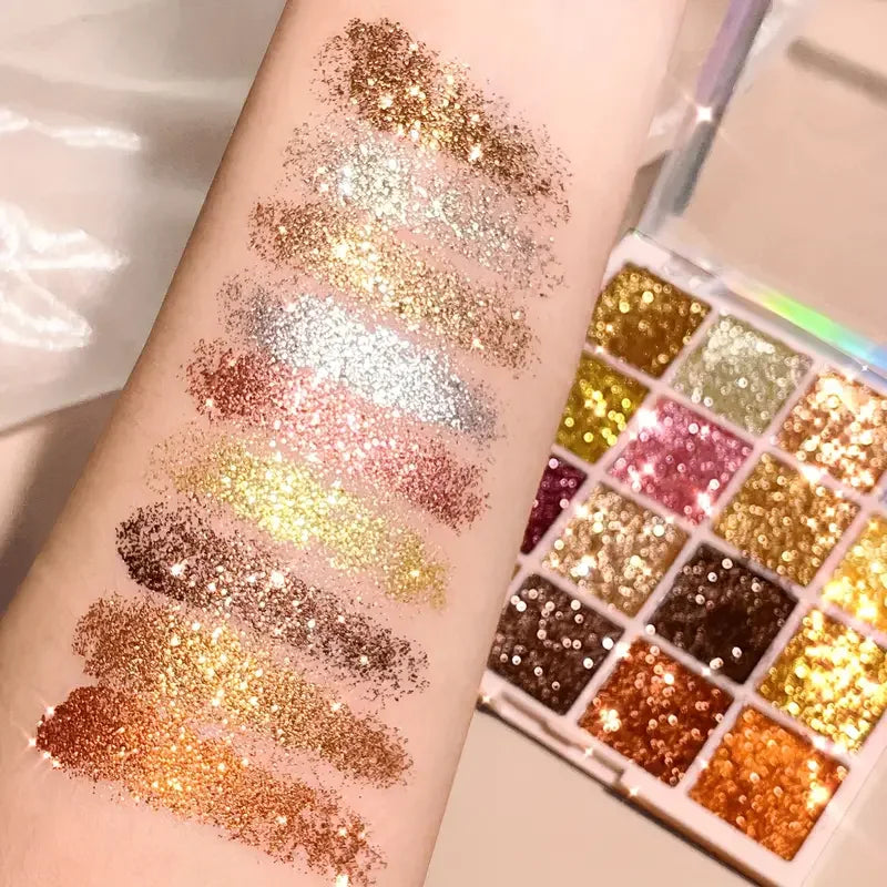 Paleta de Sombras Shimmer — 16 Cores