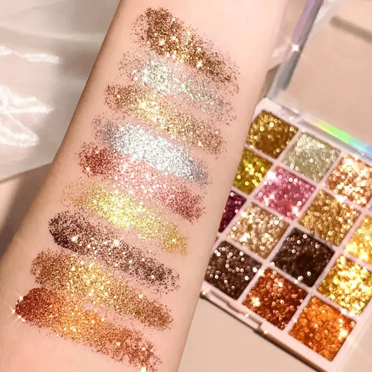 Paleta de Sombras Shimmer — 16 Cores