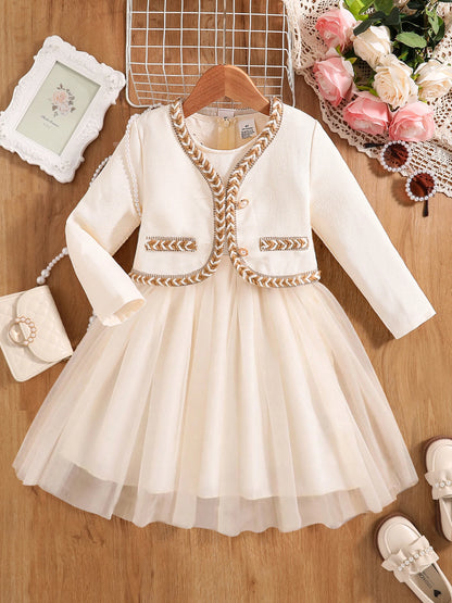 Vestido Infantil Princesa Fluffy Branco