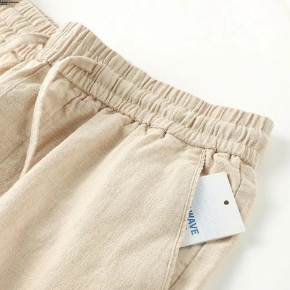 Calça Masculina Linho Casual Reta