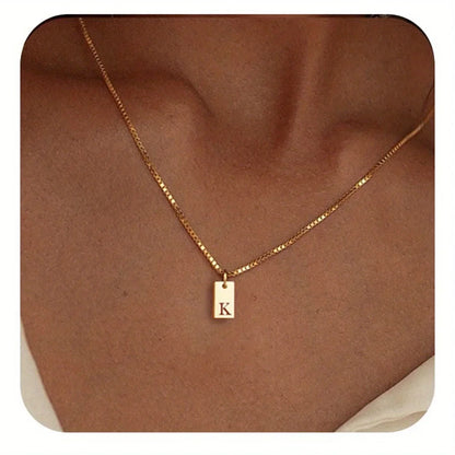 Colar Pingente Letra Inicial Banhado a Ouro