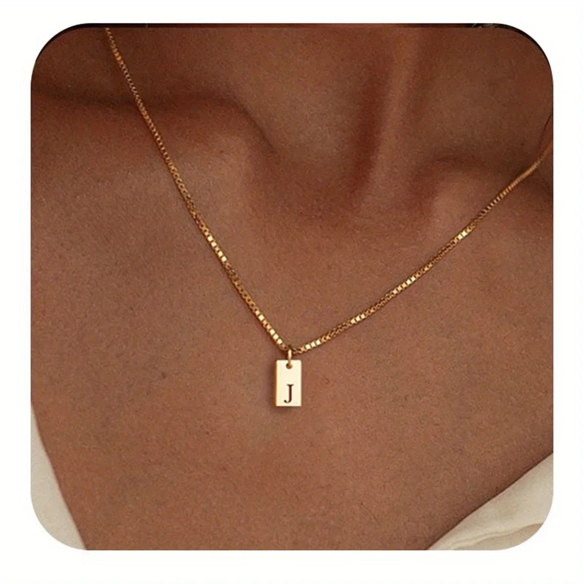 Colar Pingente Letra Inicial Banhado a Ouro