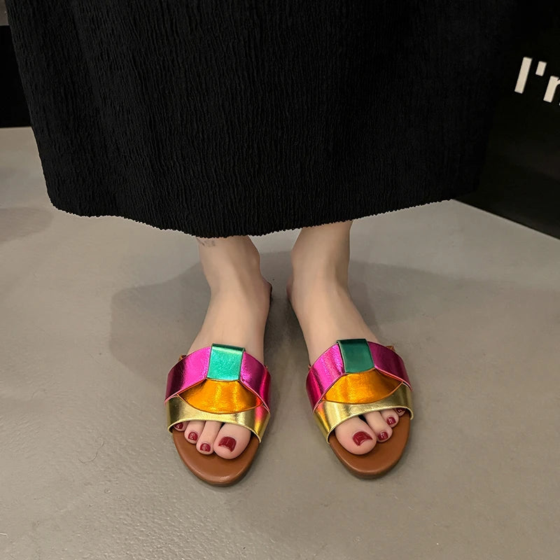 Sandália Feminina Flat T-Shape