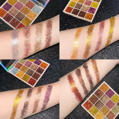 Paleta de Sombras Shimmer — 16 Cores