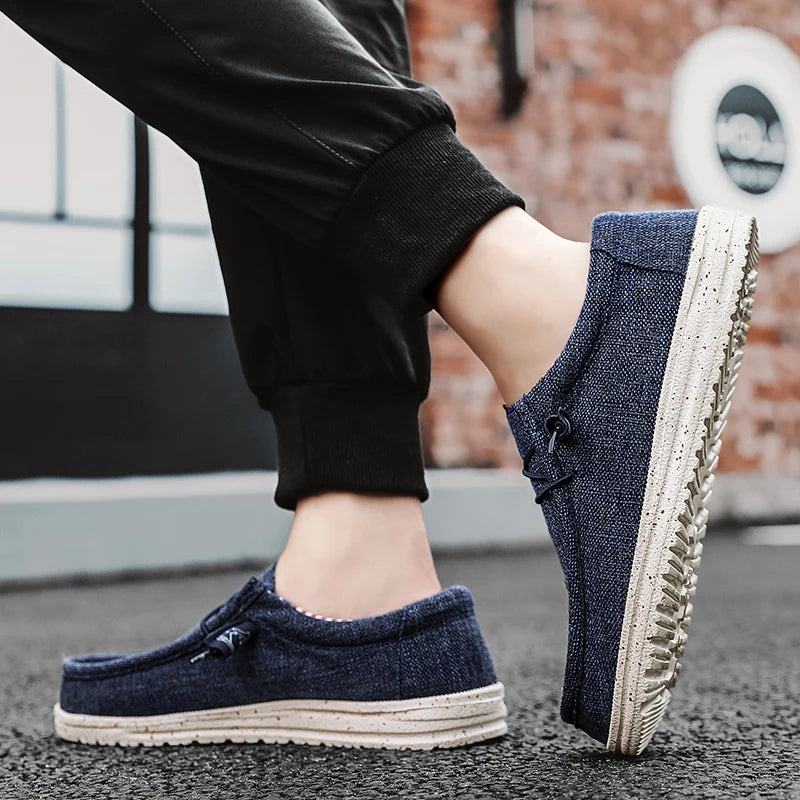 Tênis Loafer Masculino Denim Canvas