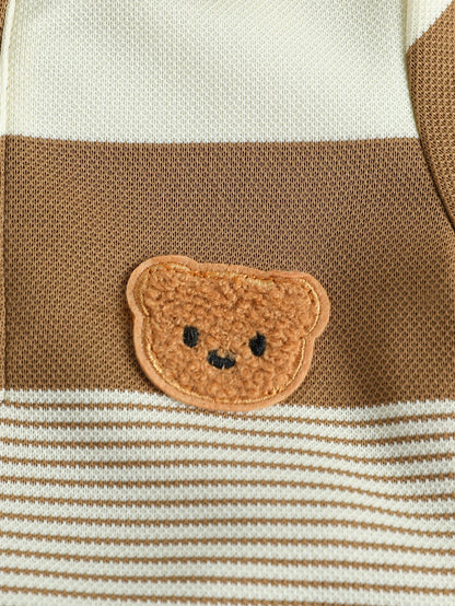 Conjunto Infantil Menino Listrado Urso