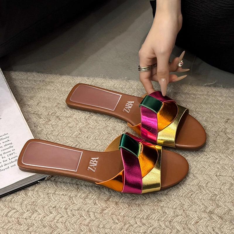 Sandália Feminina Flat T-Shape