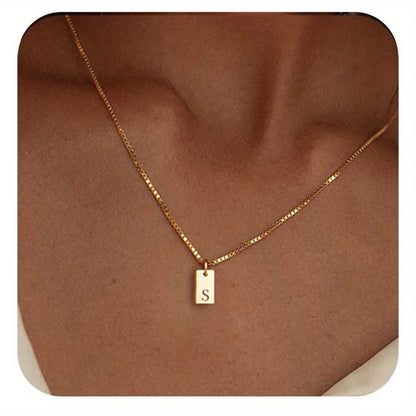 Colar Pingente Letra Inicial Banhado a Ouro