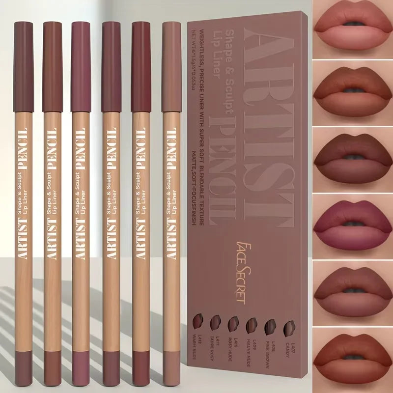 Kit Lápis Labial Veludo Matte 6 Cores