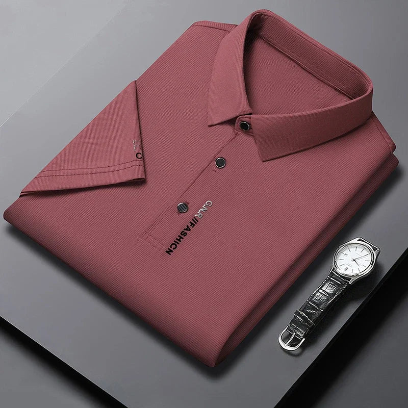 Camisa Polo Masculina Lisa Manga Curta