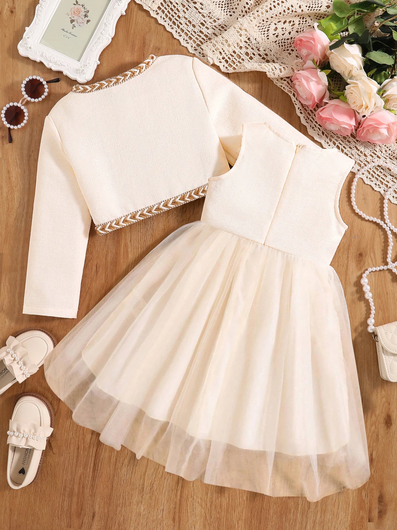 Vestido Infantil Princesa Fluffy Branco