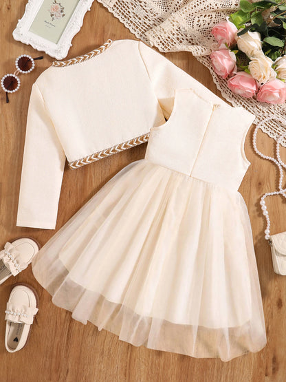Vestido Infantil Princesa Fluffy Branco