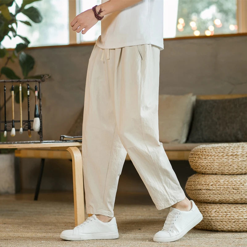 Calça Masculina Linho Shorts Streetwear