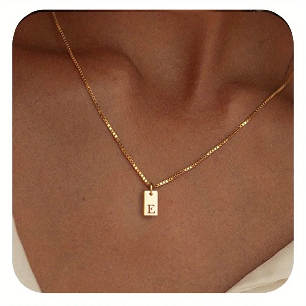 Colar Pingente Letra Inicial Banhado a Ouro
