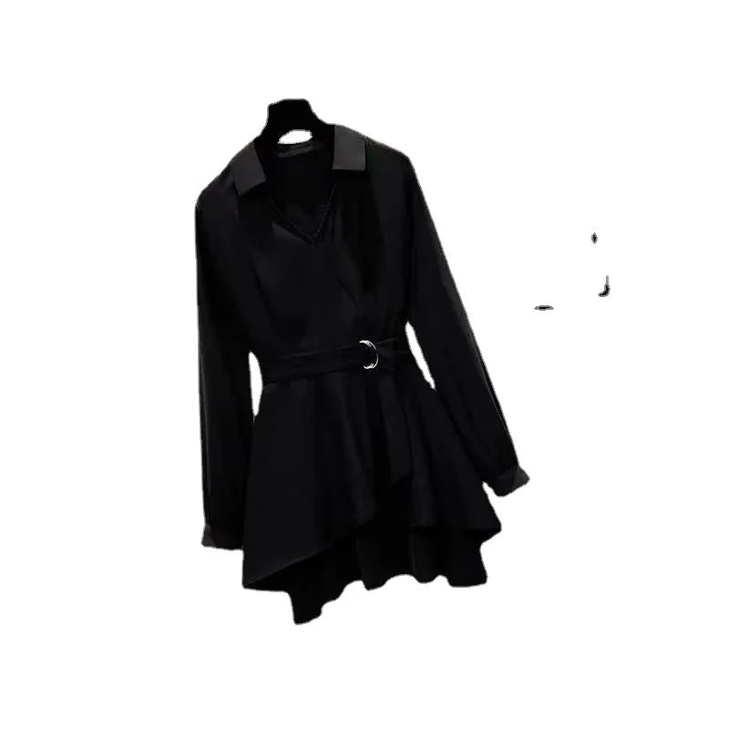 Blusa Feminina Manga Longa Efeito Slim