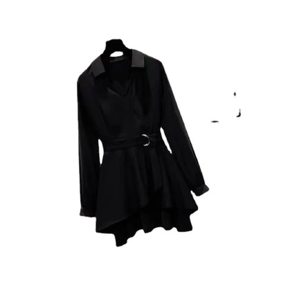 Blusa Feminina Manga Longa Efeito Slim