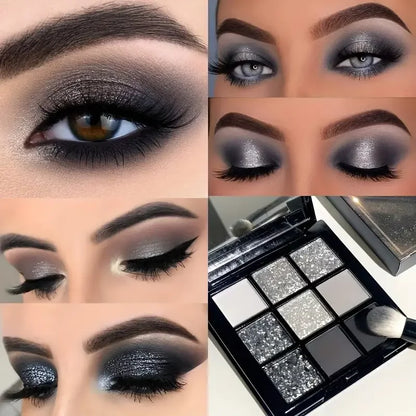 Paleta de Sombras Shimmer — 9 Cores