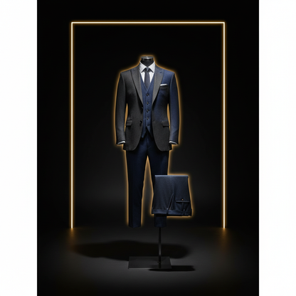 Conjunto Masculino 3 Peças — Blazer, Colete e Calça